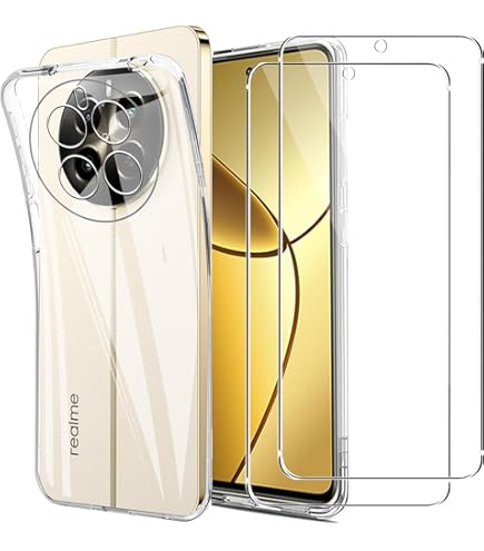 IVoler 3 In 1 Cover Per Realme 12 4G / Realme 12 Plus 5G Con 2 Pezzi