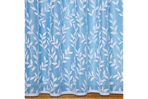 John Aird - Lisa Leaf Net Curtain - Sold In Set Sizes (2.5 Metres Width, Drop: 40" (102cm))