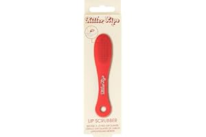 KILLER LIPS Invogue Lip Scrubber Wand - Red Silicone Bristles & Body - Lip Exfoliation Tool