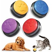 Pulsanti Parlanti Per Cani LUFEIS - 4 Bottoni Registrabili Per Addestramento E Giochi Interattivi - Foto 5