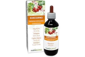Aubépine (Crataegus oxyacantha ou C. laevigata) Gemmo-dérivé sans alcool à base de bourgeons frais Naturalma - Extrait liquide gouttes 200 ml - Complément alimentaire - Végétalien ou végan