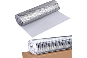 PAMATIO 2 m² Dämmmatte Auto Alubutyl selbstklebend Antidröhnmatte, 50 cm x 4 M 2mm Alubutyl Auto Dämmung Schalldämmung für Kfz, LKW, Schallschutzmatte, Fahrzeugdämmung