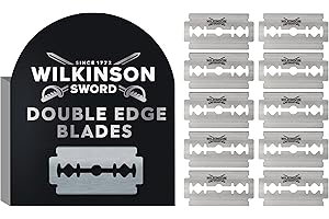 WILKINSON SWORD Double Edge Blade Refills for Men, Pack of 10 Razor Refills, with Triple Coated Blades for Comfortable Shave
