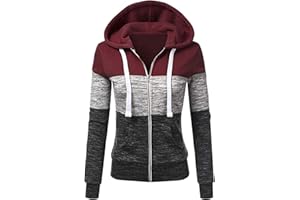Newbestyle Femme Hoodies Sweatshirt Manches Longues à Capuche Veste Femmes