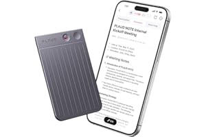 PLAUD NOTE AI Voice Recorder, Transcribe & Summarize Empowered by ChatGPT, 0.117" Ultra Slim Dictaphone, 30H Recording, Support 57 Languages, AI Noise Reduction for Meetings Interviews Calls, 64GB