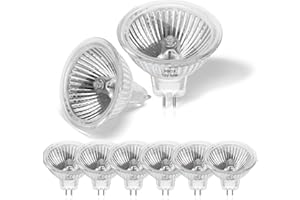 MOROTTY Confezione da 8 Lampada Alogena GU5.3 12v 50w, Lampadine Alogene GU5.3 2800K Bianco Caldo, Dimmerabile, Faretti Alogeni da Incasso MR16 per Illuminazione Della Pista, Illuminazione da Incasso