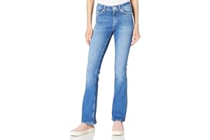 ONLY - Onlhush Mid Waist Flared DNM Box AKM, Jeans Donna