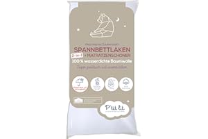 P'tit Lit Bettlaken Magique 2-in-1, 60 x 120 cm, Weiß