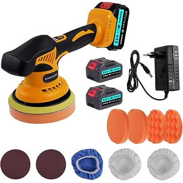 Polisseuse Excentrique Sans Fil 21V Pour Batterie Makita - Kit Polissage Auto Complet