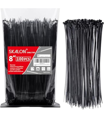 Gardner Bender Nylon Kabelbinder Selbstschneidend - 11 Zoll (28,9 Cm), 50 Stück, Schwarz, UV-beständig