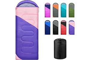 Yarmiene Schlafsack 3-4 Jahreszeiten,Schlafsack Outdoor für Erwachsene und Kinder,Schlafsäcke für Tragbare Rechteckige Weich Dick und Warm für Outdoor,Camping,Wandern