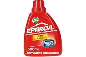 Eparcyl - Entretien Fosses Septiques - Action Naturelle - 3 Mois de Tranquillité - Evite les odeurs & les engorgements - Formule Liquide - 100% minéral