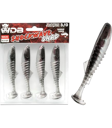 thumbnail image 2 of Relax Bass 2.5 Soft Rubber Fishing Lures – 4-Pack – Action Shad For Perch & Zander (Predator Fishing) 2 of 5
