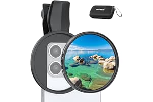 NEEWER 67mm Clip On CPL Filter, Polfilter kompatibel mit iPhone, Zirkular Polarisationsfilter Handy Kamera Objektiv Foto Zubehör Set, kompatibel mit iPhone 16 15 Pro Max Plus 16e 14 13 mini 12, FL-B23