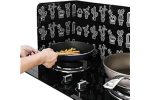 Rurunklee Paraspruzzi d'olio, pieghevole, paraschizzi d'olio, paraschizzi, pannello in alluminio, barriera per olio, barriera a prova di olio, strumento da cucina per cucinare