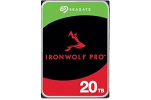 ‎SEAGATE Seagate IronWolf Pro 20 TB, NAS interne Festplatte, 3.5 Zoll, 7200 U/Min, CMR, 256 MB Cache, SATA 6 GB/S, inkl. 3 Jahre Rescue Service, Modellnr.: ST20000NT001