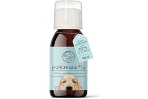 Annimally Bronchial Liquid pour Chiens I Bronchial Plus 100ml Sirop pour Les Voies respiratoires des Chiens - Riche en thym, échinacée, Sauge et 9 Autres Herbes pour la Respiration