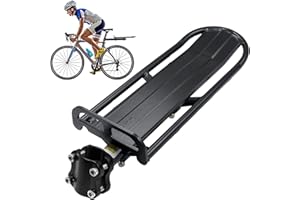 Uennm Porte Bagages Vélo Arrière, Vélo Porte Bagage, Universel Réglable Porte-Bagage Transporteur Bicyclette Accessoires Serrage Rapide Support Vélo Racks, Maximale de 10 kg, Installation Rapide