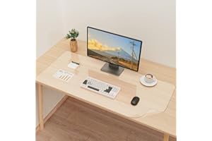 YSAGi Clear Desk Mat, Non-Slip Large Desk Pad Desk Protector Mat, Waterproof PVC Laptop Mat Computer Mat Desk Cover Table Protector for Home and Office Accessories (90 x 43 cm)