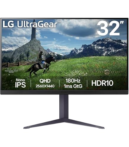 LG UltraGear Gaming Monitor 32GP850-B, 32 Inch, 1440p, 180Hz O/C