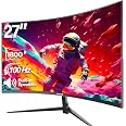 Écran PC Gawfolk 27" Courbe - 100Hz, 1ms, FreeSync - Full HD 1920x1080 - HDMI/VGA - Inclinable - Noir