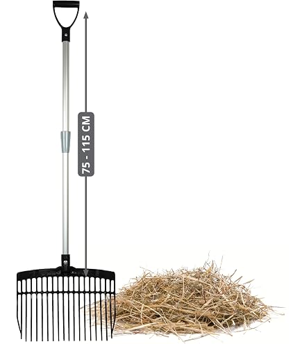 Horizont Schwedengabel Hellgrün - 40cm Breite Mit 18 Zinken Für Stall & Hof