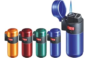 L-FENG-UK set of 4 Zenga ZL1 Jet Flame Lighters Metallic Wind Proof High Temp 1000-1.300°C Outdoors