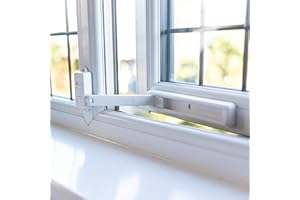 BABYGO® Window Restrictor - Child Proofing & Cat Lock for UPVC, Wooden, Metal & Aluminium Windows | Restricts Pets | Self-Adhesive, No Tools Required