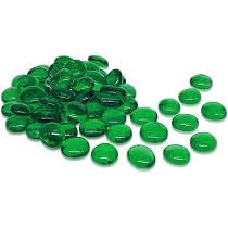 Piedras Decorativas De Cristal MIJOMA - 450g (72 Unidades) - Diámetro 2 Cm - Transparentes E Iridiscentes Para Acuario, Jardín Y Manualidades