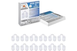Nose Vent Sinus Relief Dilator (Pack of 12 Medium Size) Soft Vents - A Simple Solution for Nasal Snorers - Reusable Snoring Device to Enjoy a Peaceful Night's Sleep - by Mobi Lock