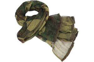 ToopMount Sniper Veil Foulard maillé Tactique Camouflage 70.9X35.5 Pouce Polyester Sniper Face Couverture Militaire Écharpe En Maille