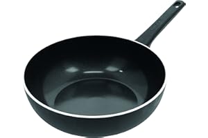 Wok Alu Classico 3 Ceraforce Demeyere in ceramica, compatibile con tutti i piani cottura e le piastre a induzione. Wok antiaderente premium, garanzia 5 anni - Ø 30 cm