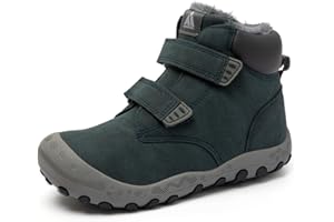 Mishansha Zapatos Invierno Niño Botas de Nieve Niña Calientes Botines Niños Antideslizante, Tallas 24-38 EU
