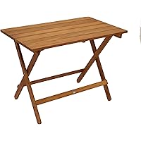 Klapptisch Beistelltisch DANA 90x52x65cm, Akazie geölt