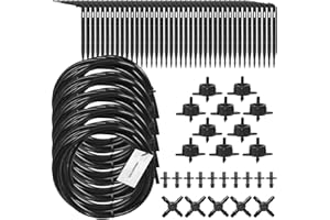 HOLZBRINK Bewässerungssystem Bewässerungsset 3: inkl. Kreuzstück, schwarzer Tropfer 4l/h, 10 Sets, HTB-03-S-10