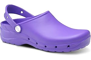 Feliz Caminar - Zoccoli Sanitari Unisex Adulto 36 EU Bianca Impermeabili Antibatterici EVA 4 cm Tacco Chiuso