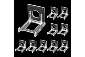 CRAFFANCY Lot de 10 mini supports d'assiette en acrylique transparent réglables pour présentation (taille S)