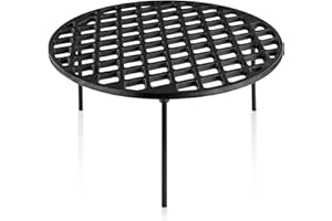 BBQ-Toro Griglia in Ghisa Ø 40 cm con 3 Gambe | Rotonda | Sottopentola per Forno Olandese | Accessori per Barbecue | Treppiede | Griglia per Barbecue