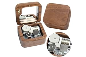 Sinzyo Grandfather’s Clock Scatola Musicale in Noce Scatola Musicale Vintage per Compleanno Regalo di San Valentino per Natale