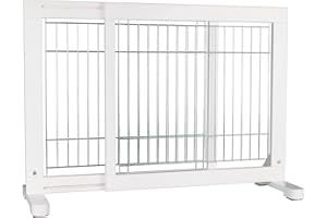 TRIXIE Barriera per Cani, 65 – 108 x 61 x 31 cm, Bianco