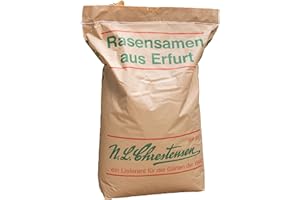 N.L Chrestensen 10kg Rasensamen Sport und Spiel für strapazierfähige Spielflächen, Hausgärten und Rasen-Nachsaat, Samen schnellkeimend, robust und dürreresistent, 300-400 qm
