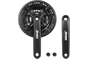 ZUKKA Tourney MA-AT45 42-34-24 Dientes cuadrados para 3 x 6/7/8 velocidades 170 mm para bicicleta de montaña MTB transmisión cuadrada