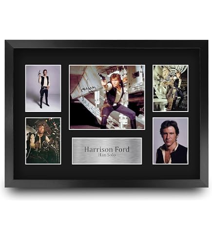 Cadre Photo Signé Ian McDiarmid Star Wars Palpatine A4 - Cadeau Parfait Pour Fans De Cinéma Photo Palpatine Encadrée