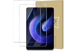 GiiYoon Lot de 2, Verre Trempé pour Xiaomi Pad 6/Pad 6 Pro 11 Pouces [Couverture Complète] [Vitre Protecteur 9H Dureté] [Sans Bulles] [Anti-rayures] Film Protection écran Compatible avec Xiaomi Pad 6