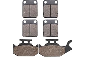 Cyleto Plaquettes de frein avant et arrière pour Yamaha YFM450 Grizzly 450 2007-2010 YFM 450 Kodiak 2003-2006 YFM450 Wolverine 450 2006-2010 YFM 400 Big Bear 2005 YFM400 Grizzzz. ly 2007 -2008