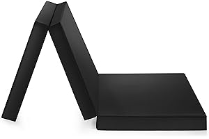 ‎BADENIA TRENDLINE Badenia Trendline faltbare Gästematratze mit strapazierfähigem Microfaser Bezug, Öko-Tex zertifiziert 196 x 65 x 8,5 cm Liegefläche , schwarz, produziert nach deutschem Qualitätsstandard