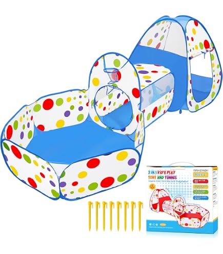 Ma Maison Tunnel Da Gioco Per Bambini Colorato Apertura Rotonda 125x52x55 Cm - Gioco, Divertimento, Pratico, Leggero, Per Animali, Da Giardino Da Interno, Pavimento - 9 Mesi Idea Regalo