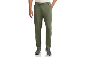 Amazon Brand - Symbol Men's Cotton Rich Strechable Knit Terry Track Pants - Regular Fit