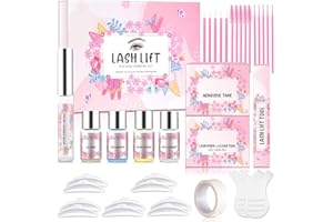 TIOUEO Lash Lift and Eyelash Perming Kit – Long-Lasting Eyelash Curling, at-Home Eyelash Perm Kit for Lifting and Volumizing, Safe and Gentle Formula for All Lash Types