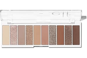 ‎E.L.F. e.l.f. Perfect 10 Eyeshadow Palette: Keep It Ethereal, Ultrapigmentierte Lidschatten, Mattes, Schimmerndes und Perliges Finish, Cremige Formel, Leicht zu Verblenden, Vegan & Tierversuchsfrei